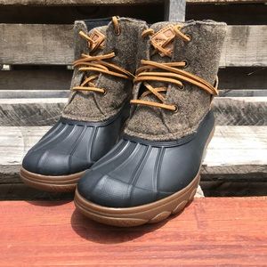 women's saltwater wedge tide rain boot